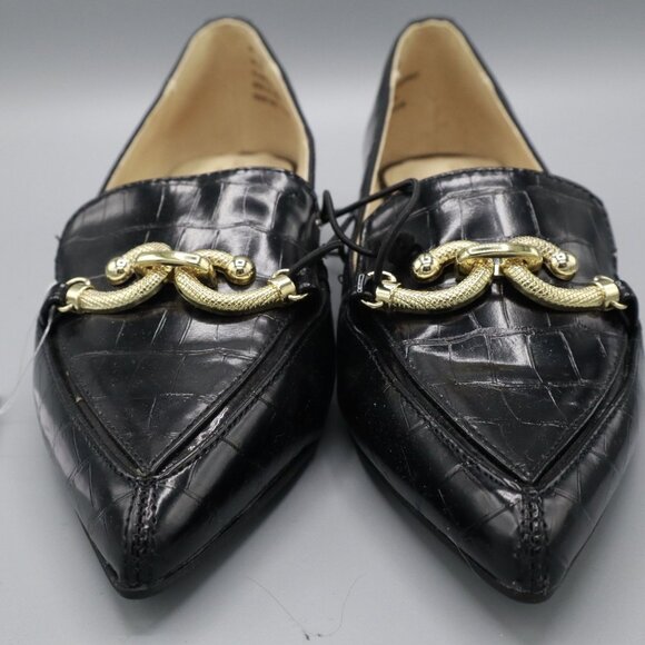 Liz Claiborne Leather Loafers Womens‎ 6M Black Twee Business Elevated Basic NWT - Picture 6 of 15